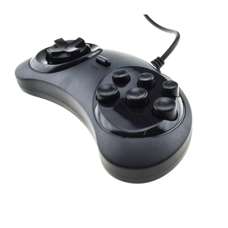 Горячая Распродажа для USB SEGA классический проводной 6 кнопок геймпад игровой