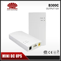 mini portable ups 12v2_5a dc online power supply with lithium battery 7800mah max7 hours backup time for cctv modem equipment