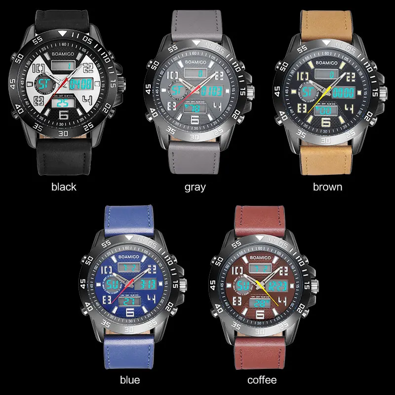 Мужские спортивные часы BOAMIGO Брендовые Часы для мужчин модные кварцевые наручные