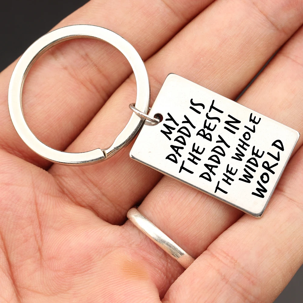 Подарок на день матери лазер махает моим папой лучший папа во всем мире брелок