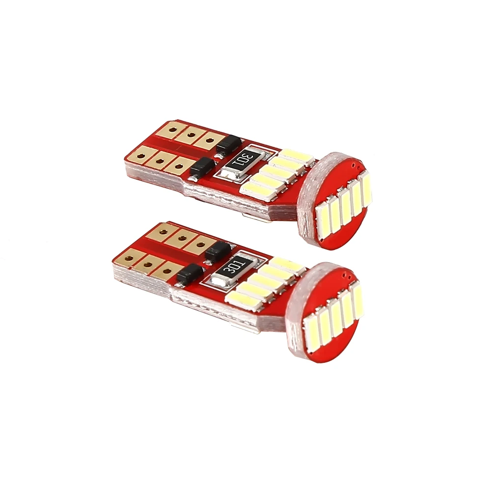 2 шт. T10 501 194 W5W светодиодный 4014 15 SMD Canbus автомобильный Smd светильник canbus