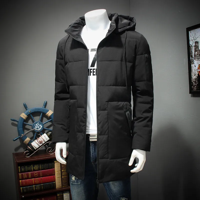 10XL 9XL 8XL 7XL зимняя куртка Для мужчин свободные толстые теплые Одежда высшего качества ветрозащитная одежда с замком-молнией для Для мужчин модные зимние пальто человек - Цвет: Black