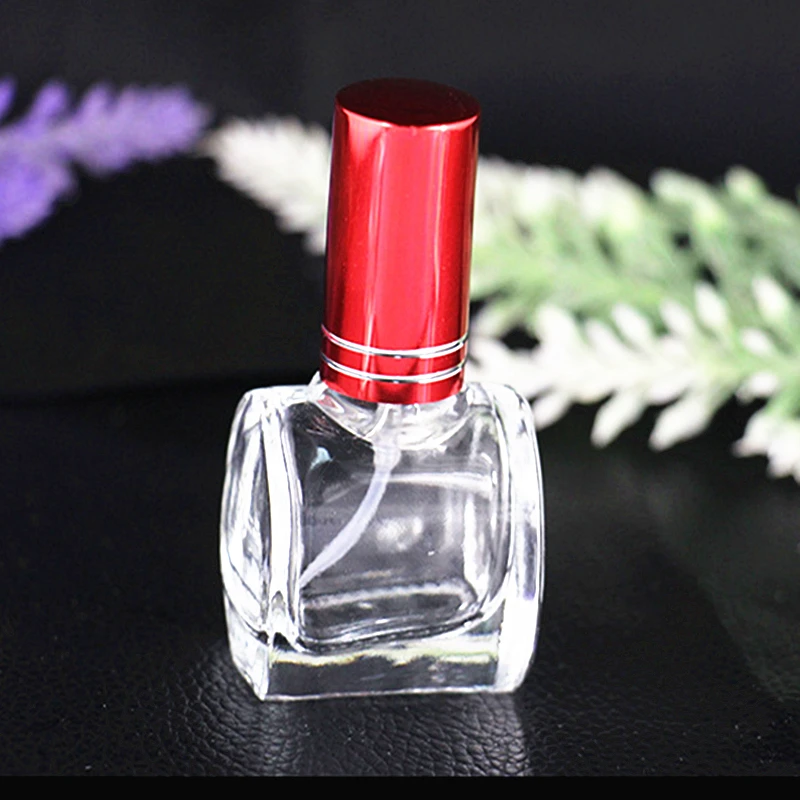 Sdreefge 1PCS Transparent Glass 10ml Parfume Bottle Travel Refillable Bottles Cosmetics Cylinder Atomizer For Perfume | Красота и