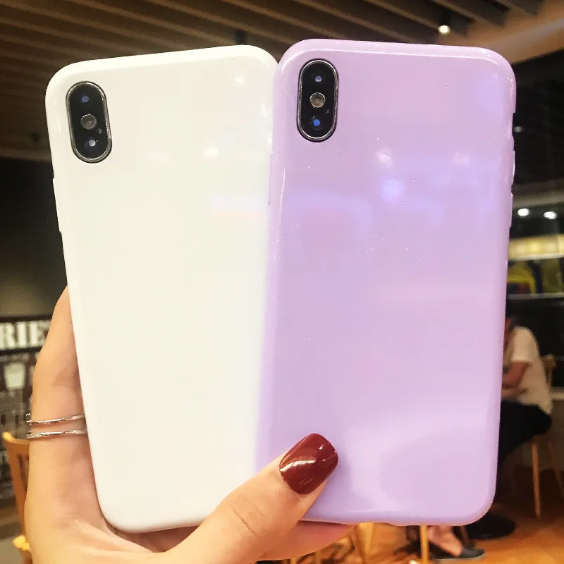 Чехол ярких цветов для iPhone 7 8 6 6S Plus X XR XS Max мягкие силиконовые чехлы Samsung S10 lite S8 S9 S7