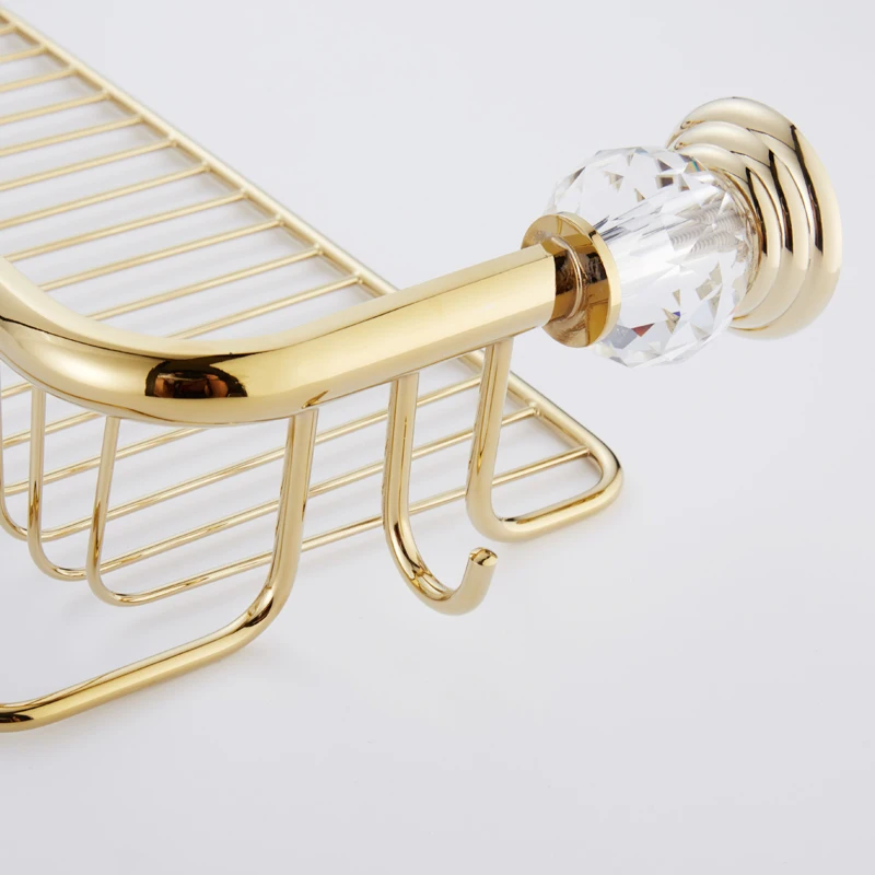 Квадратная медная полка для ванной комнаты европейский туалет розовое золото