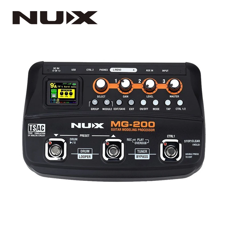 NUX MG 200 MG200 процессор для моделирования гитары многофункциональный с 55 эффектами