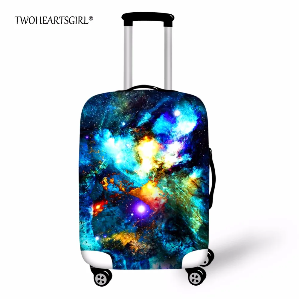 Прочный защитный чехол для багажа twoheart sgirl чемодана Galaxy Star Universe Space диагональю 18 32