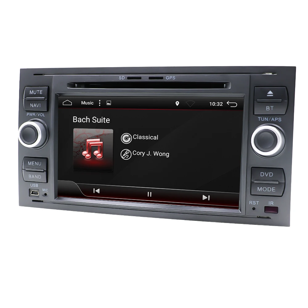 Eunavi автомобильный DVD GPS 2G + 32G Navi для Ford Mondeo S max Focus C MAX Galaxy Fiesta transit Fusion Connect Kuga 2 din 8