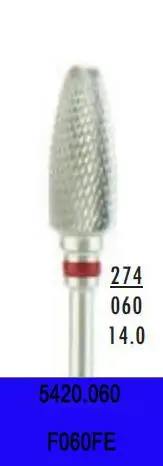 F060FE 10 шт./лот 3/3" хвостовик из карбида вольфрама фрезы Стоматологическая лаборатория hp керамика Акрил Отделка фрезерные боры абразивные материалы - Цвет: F060FE