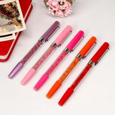 Гелевая ручка 2020 милые ручки для школы письма со стразами золотая розовая