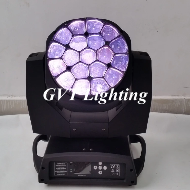 10 шт./лот Zoom LED 19*15 Вт Moving Head Light Beam Bee Eye Wash 19 шт. RGBW 4 в 1 Luces профессиональная сцена DJ