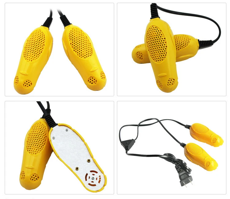 

new High Quality mini lovely yellow baby using children shoe dehumidifier deodorant sterilization kid shoe dryer Children style