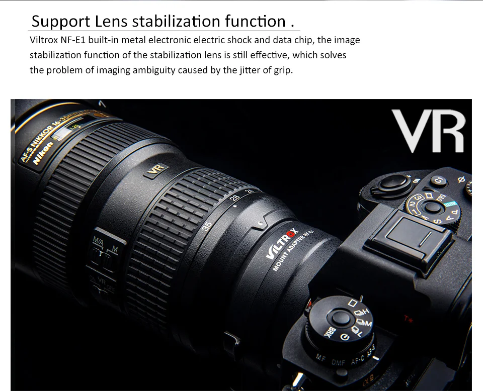 VILTROX NF-E1 адаптер с автофокусом для объектива апертуры Управление для Nikon F объектив sony байонетное крепление типа Е A9 A7II A7RIII A7SII A6500 A6300 Камера