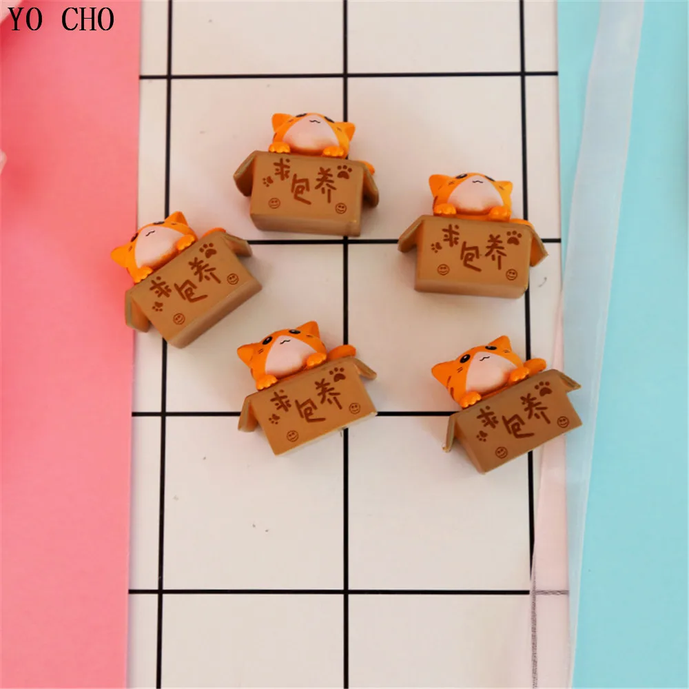 4 шт. полимерный микро пейзаж ремесла Мультяшные кошки для микромира Сказочный