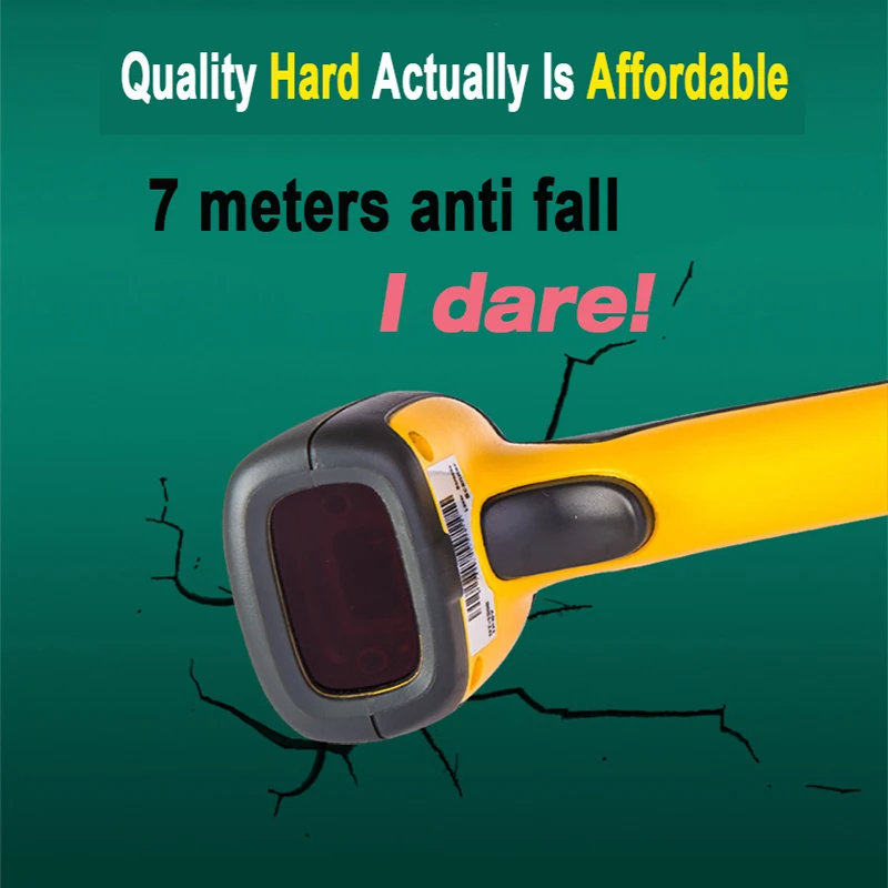 Новый водонепроницаемый ручной Bluetooth беспроводной 2D сканер штрих кода Быстрый