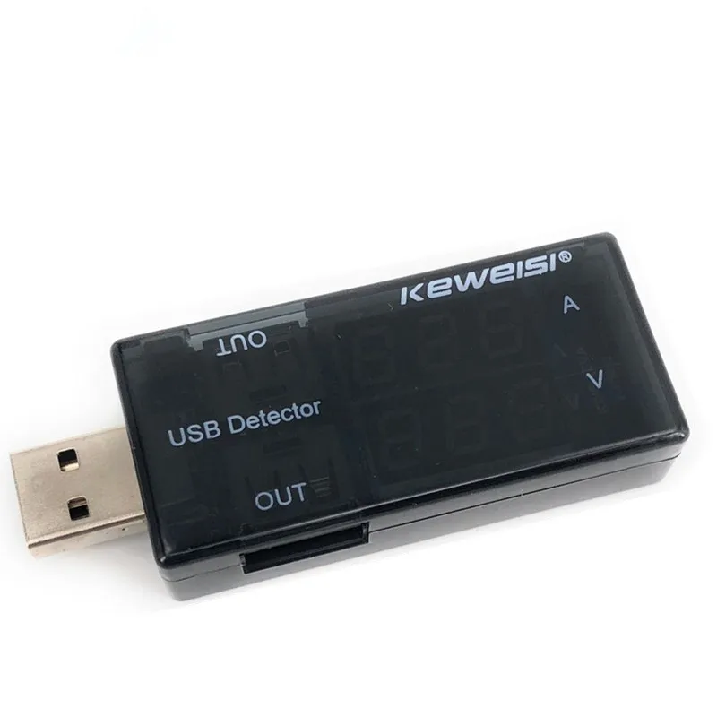 Новый красный + синий двойной USB ток напряжение зарядный детектор Тестер батарея
