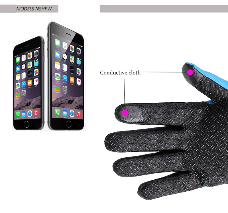Перчатки с сенсорным экраном ветрозащитные перчатки для спорта на открытом