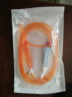 10pcs disposable yellow light proof transfusion device long pipe with plastic needle translucent vein transfusion pipe