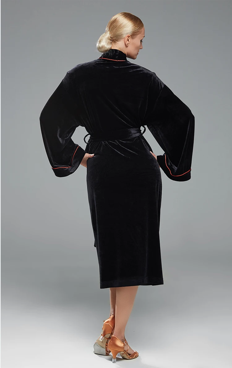 2017 Женский черный бархатный бальный вальс ритм сальса Румба латиноамериканские