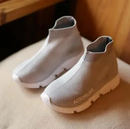 Детская повседневная обувь AI LIANG женские кроссовки детские высокие эластичные