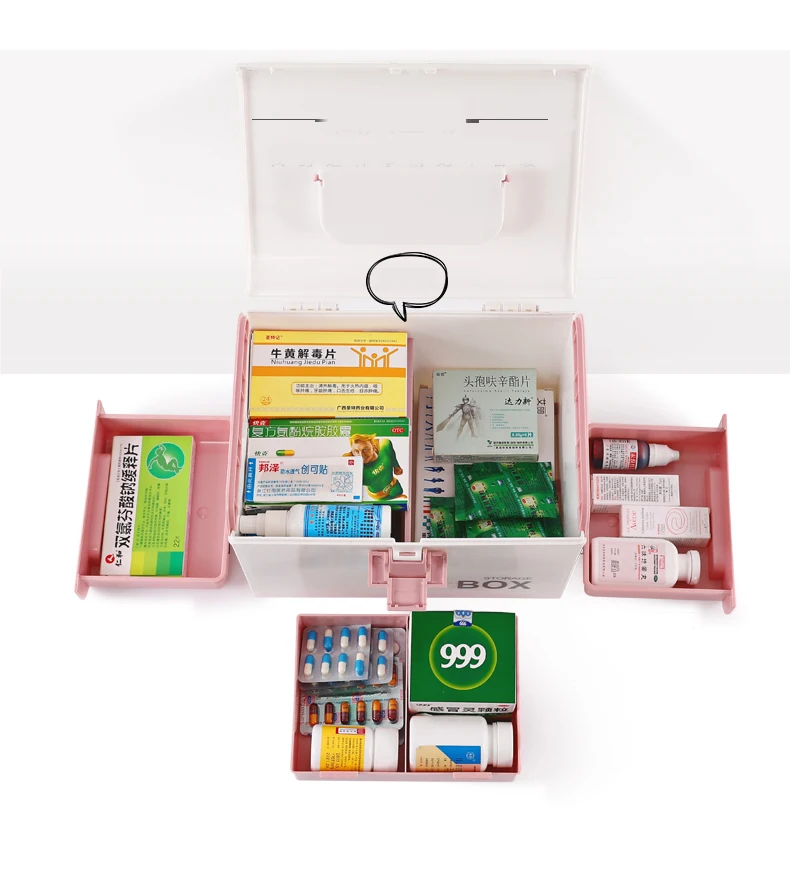Medicine box family medical small box large child first aid kit medicine storage