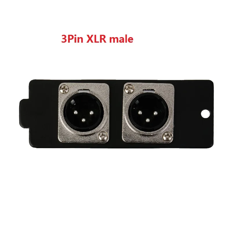 Male 3Pin XRL штекер гнездо модуль динамическая функция аудио сигнала адаптер двойной Canon головка заземления модуль коробки - Цвет: Male