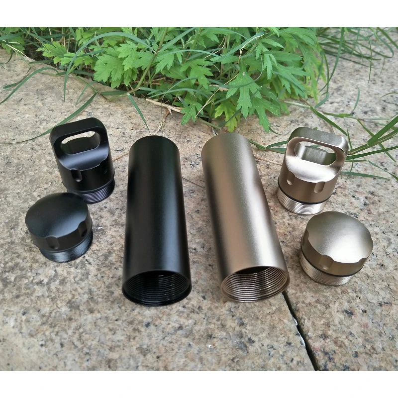 Алюминиевый водонепроницаемый контейнер для хранения в капсулах набор