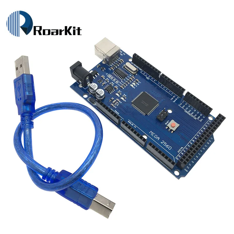 Плата Mega 2560 R3 Mega2560 REV3 (ATmega2560 16AU CH340G) с USB кабелем совместимым arduino 1 компл.|mega2560 r3|usb