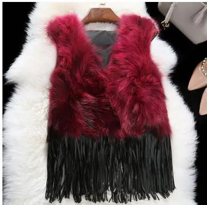 Женский короткий жилет из искусственного меха повседневный большого размера в