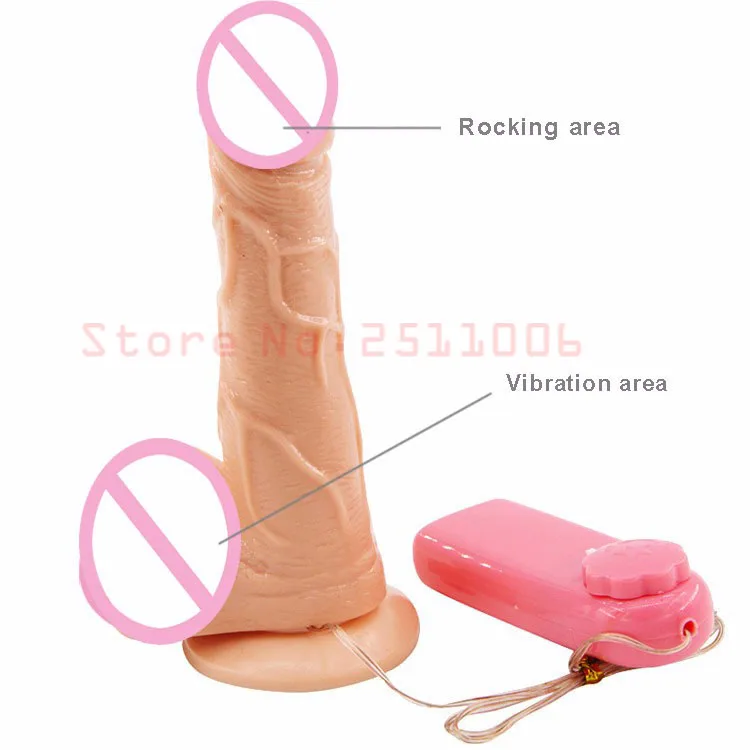 Мультискоростной вращающийся фаллоимитатор вибратор реалистичный с сильной