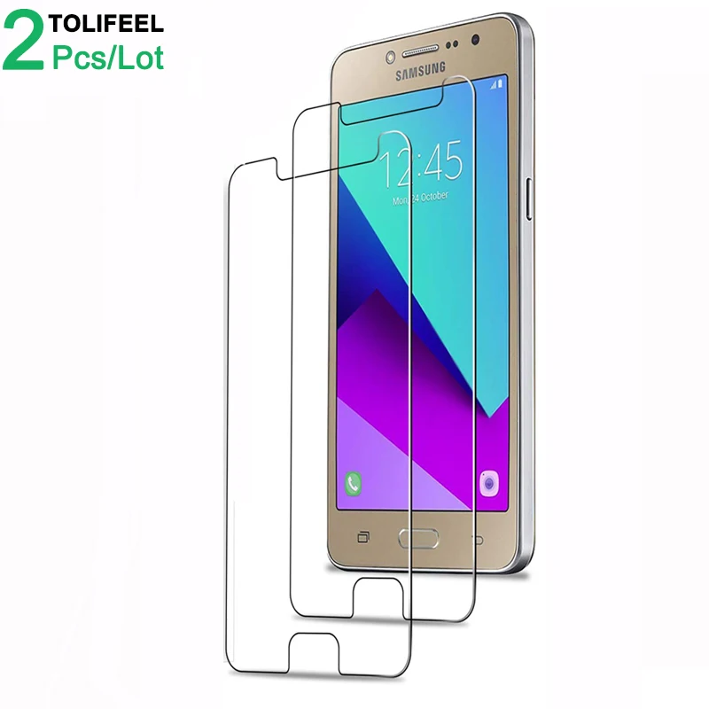 2 шт закаленное стекло для samsung Galaxy J2 Prime защита экрана 9H 2.5D телефон на Защитное стекло для samsung J2 Prime стекло
