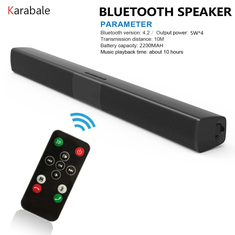 20 Вт Bluetooth колонка домашний кинотеатр звуковая панель с супер басами портативный