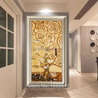 gustav klimt oil painting on canvas hand painted tree of life modern abstract oil paintings for living room wall decorative art