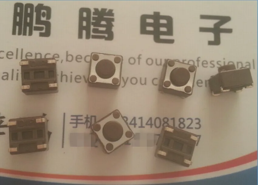 Original new 100% The import of round DIP touch switch 6*6*5mm 4 foot patch attached to the inside key tape high temperature fre