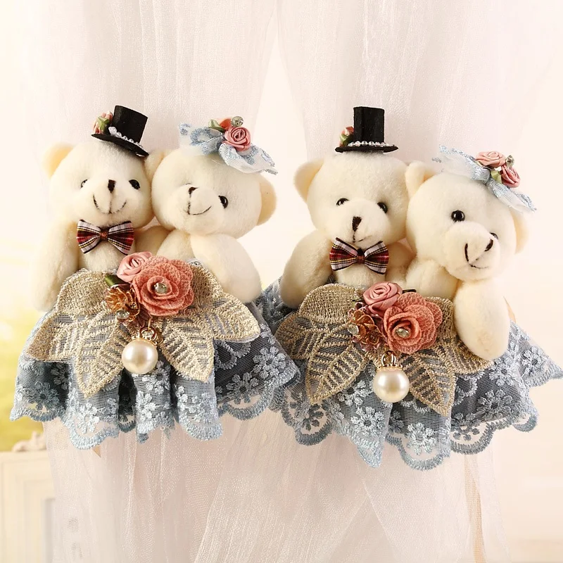 

Fashion Baby Toy Cartoon Bear Curtain Buckle Strap Wedding Pair Holder Buckle Bearcurtain Tieback Hook CP-DS008&B