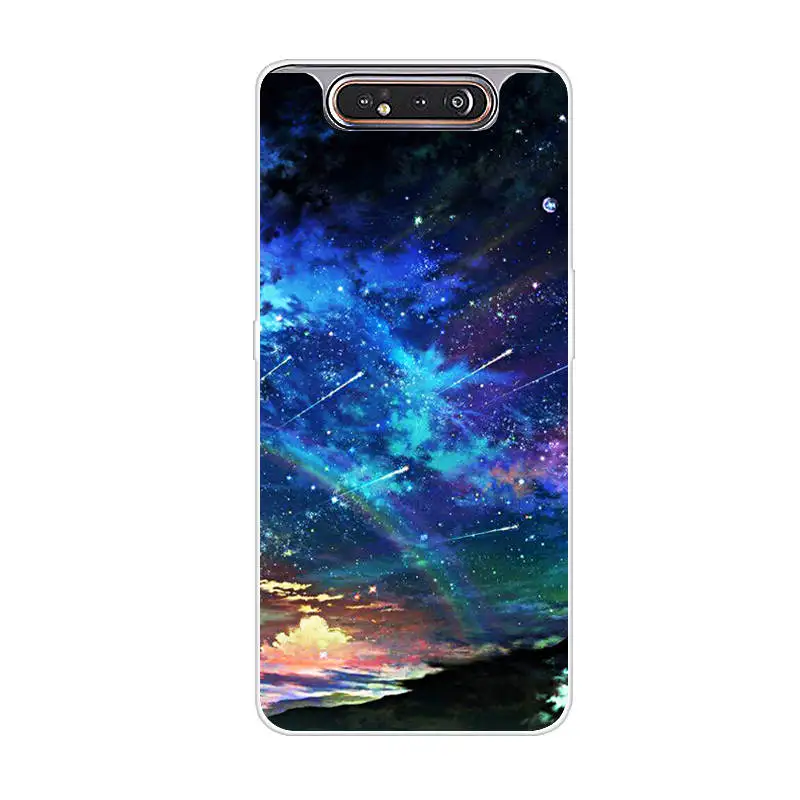 Чехол для Samsung Galaxy A80 силиконовый мягкий чехол из ТПУ телефона A805 SM A10 A20 A30 A40 A50 A70