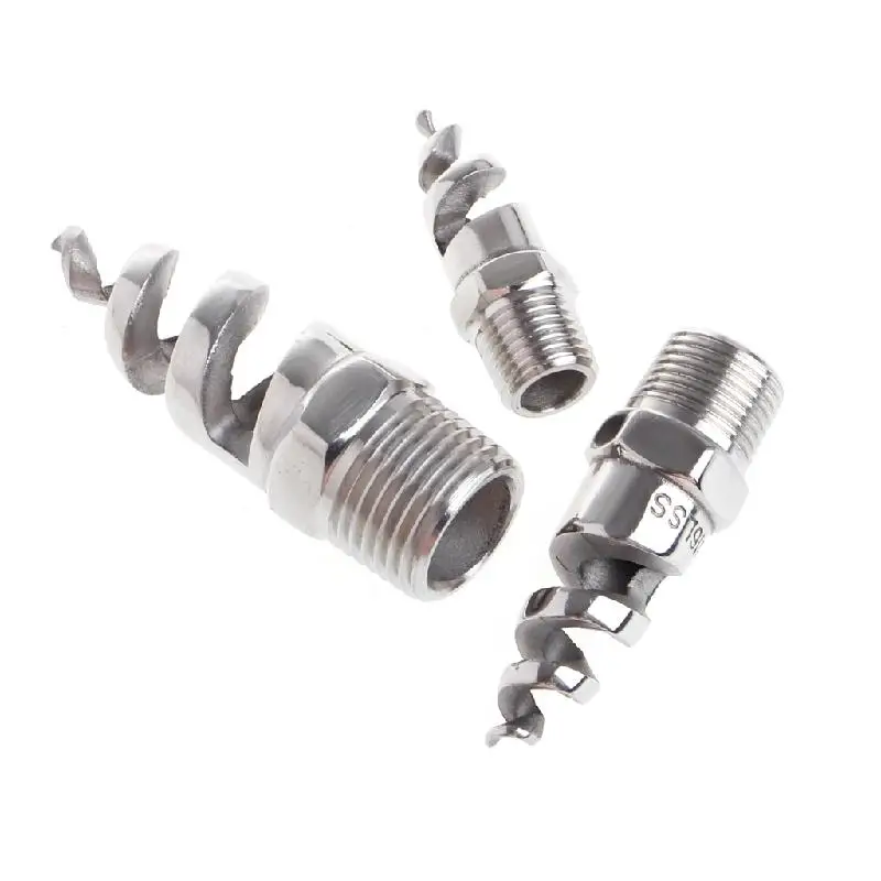 

Stainless Steel Spiral Cone Atomization Nozzle Spray Sprinkler 1/4" 1/2" Heads Watering Dripper Sprinkler Pot For Greenhouse
