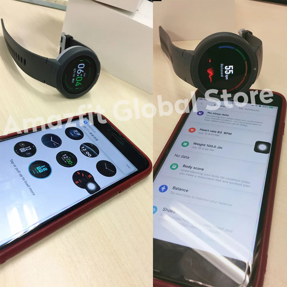 Глобальная версия AMAZFIT Verge Lite Смарт-часы gps IP68 Водонепроницаемые мульти-спортивные Смарт-часы трекер здоровья