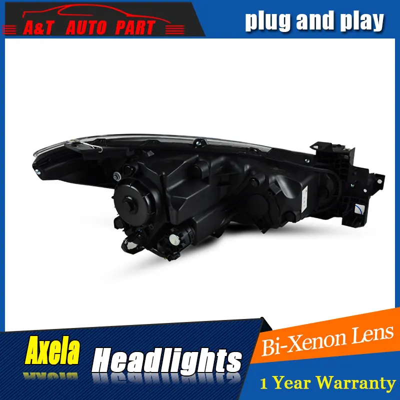 Автомобильный Стайлинг светодиодный налобный фонарь для Mazda 3 Axela головной