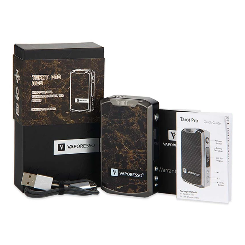 Vaporesso Tarot Pro 160W 0 91 'OLED 510 Thread TC стартер коробки Mod - Marble | Электроника