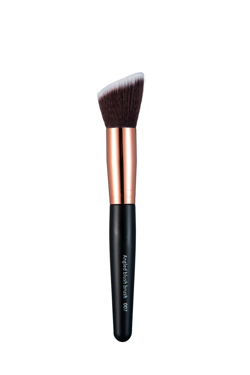 angled blush 007 BBL 1 шт., деревянная ручка, топ, кисти для макияжа, пудра, румяна, Прецизионная кисть для консилера, тени для век, Дымчатая кисть для растушевки, полная функция - Handle Color: angled blush 007