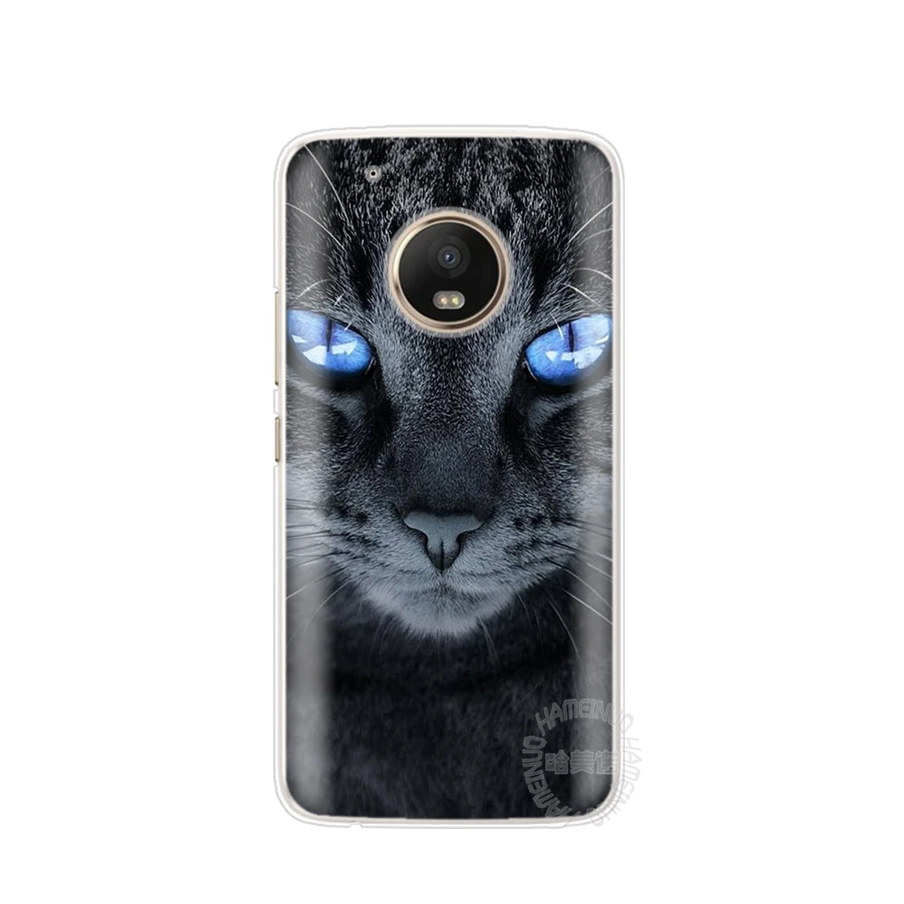 HAMEINUO кошка котенок зеленые глаза милые животные чехол для Motorola Moto G6 G5 G5S G4 PLAY PLUS ZUK
