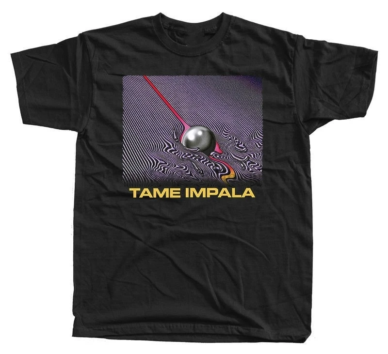 Tame Impala V7 Psycho-Rock постер музыкальной группы Черная Мужская футболка wo Мужская футболка