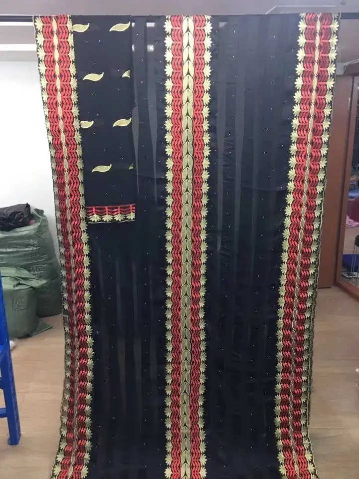 5 ярдов самый популярный Небесно голубой Африканский шелковая ткань с кружевом