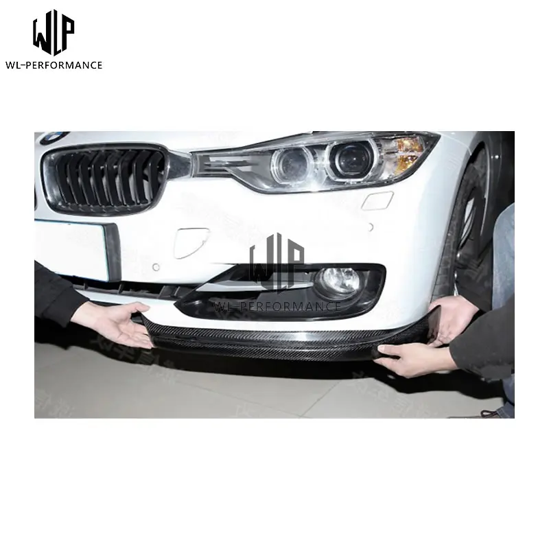 F30 углеродное волокно авто передний бампер фартуки боковой сплиттер для BMW 3 серии