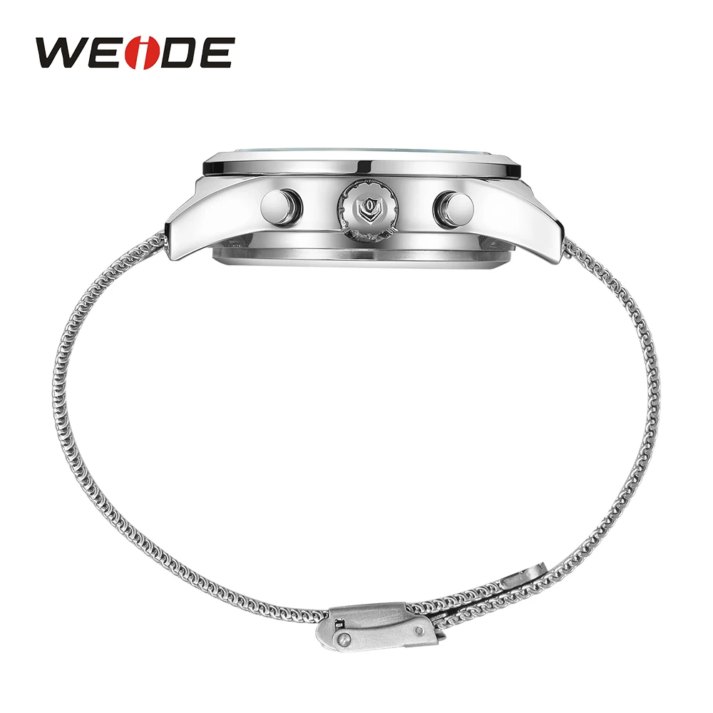 WEID Аналоговый Цифровой светодиодный дисплей неделя хронограф повторитель