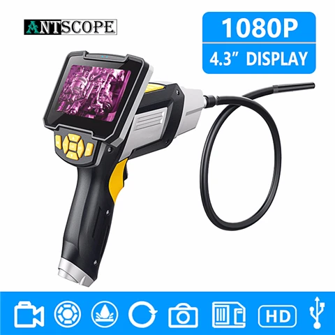 SPCC066 Antscope 4,3 дюймов промышленный эндоскоп 1080P Инспекционная камера для ремонта авто инструмент змея жесткий ручной Wifi эндоскоп Android19 - Цвет: SPCC066