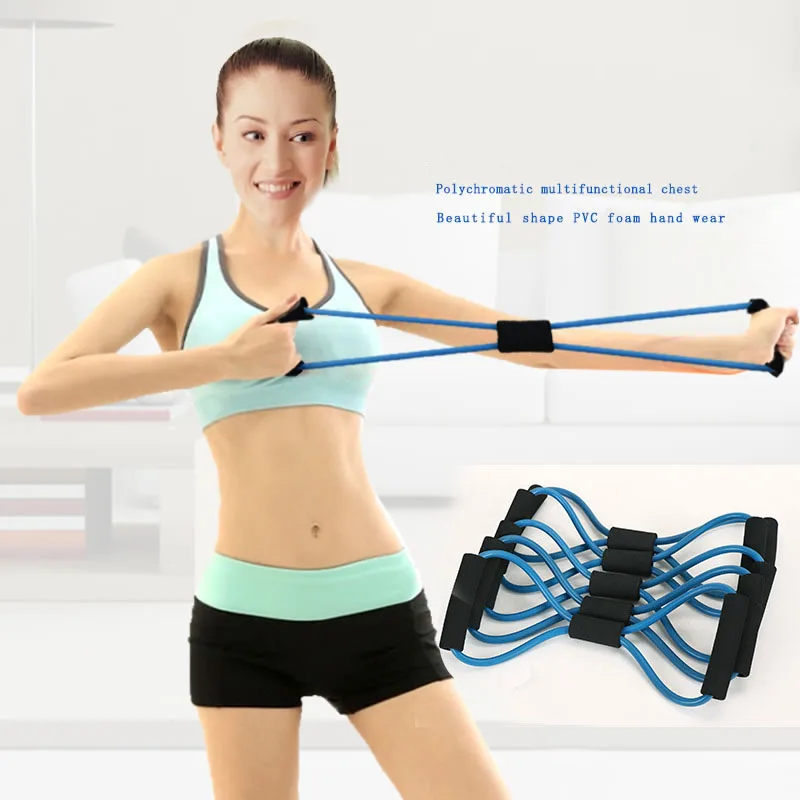 CRUSHONU 8 Word Chest Fitness Gum Rubber LOOP Latex Resistance Equipment Stretch Yoga Training Crossfit Elastic Band | Спорт и