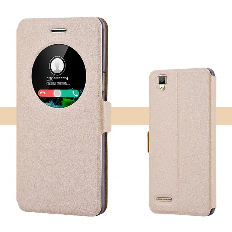 Высококачественный защитный чехол для OPPO F1 роскошный с подставкой Чехол окошком
