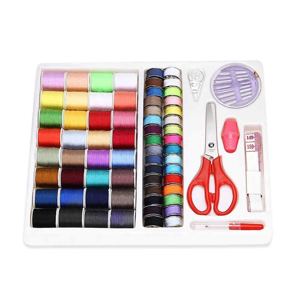 sewing tool kit Мини-электрическая ручная швейная машина с двойной регулировкой скорости, светильник с AC100-240V для ног, швейная машина с двойными нитями, 28 - Цвет: sewing tool kit